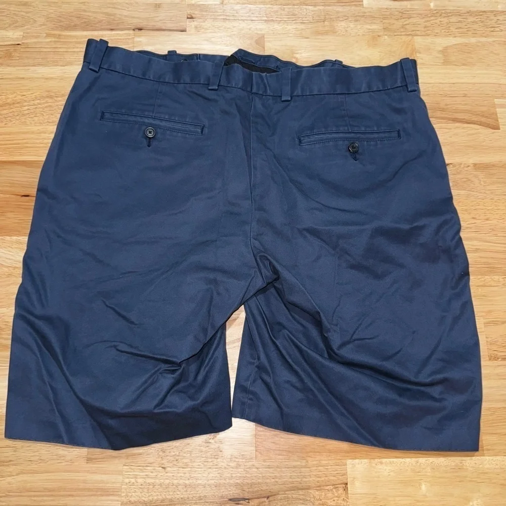 John W. Nordstrom Deep Blue Flat Front Shorts